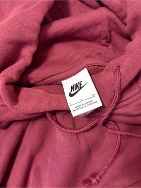 Nike Dusty Rose Pullover Hoodie with Drawstring